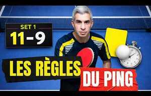 Réglement tennis de table